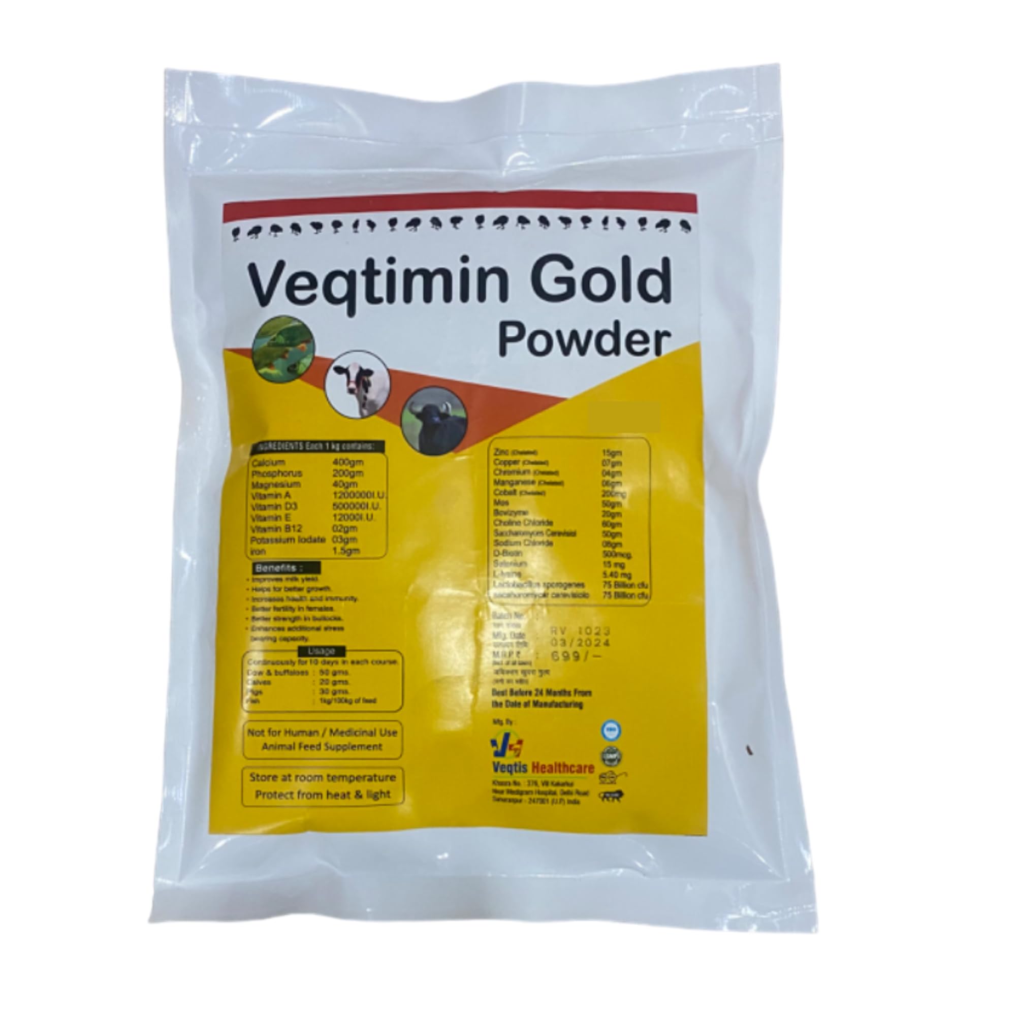 CHEALATED Mineral Mixture VEQTIMIN Gold (12 KG Pouch)-image-49