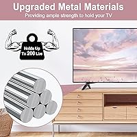 Vista 4 de Soporte de metal para reemplazo de patas de TV LG, solo para modelos de TV LG de 70 pulgadas y 75 pulgadas que enumeramos, para 70UJ6570 70UJ657A