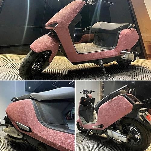 Miniatura 10 de Rollo de vinilo plateado brillante para automóvil, con acabado de diamante plateado, 11.81 x 78.74 pulgadas