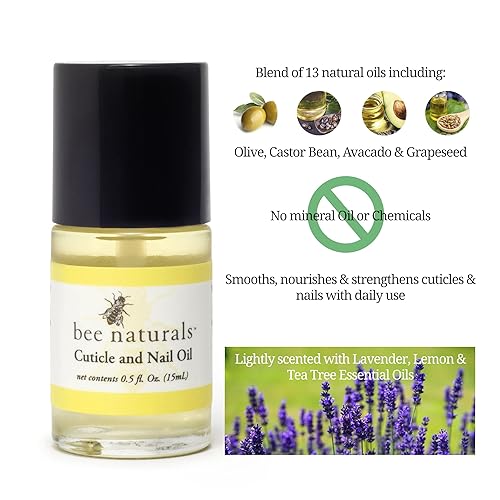 Miniatura 4 de Bee Naturals Kit de cuidado natural de uñas, juego de cuidado natural y no tóxico de uñas y cutículas con vitamina E - Suaviza y protege - Regalo