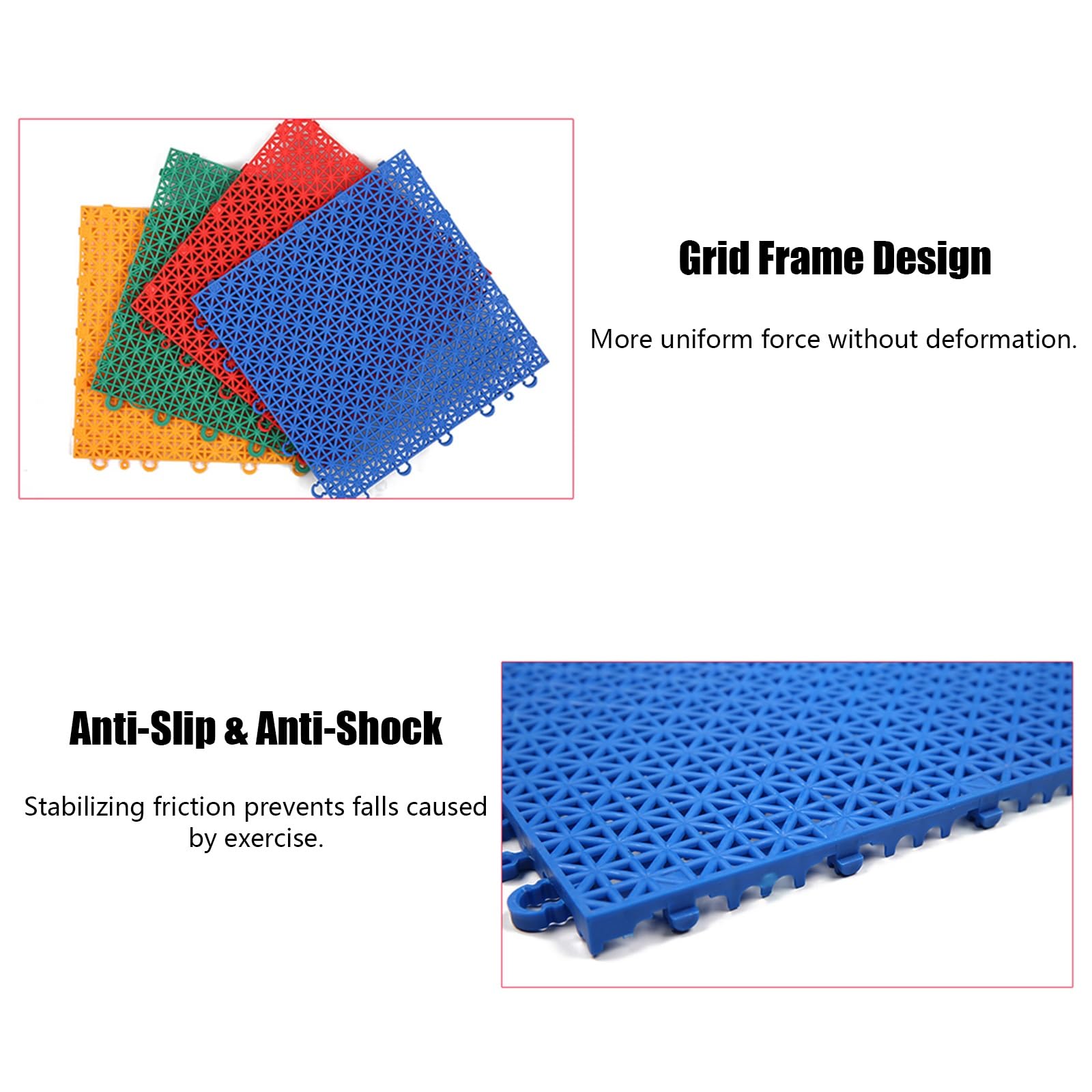 MINUS TIO BLOCK BASKET ミニュスティオ　ブロックバスケット Sport Court Tiles Outdoor Basketball, 10×10 Inch Modular