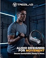 Vista 2 de TREBLAB X3 Pro - Ganchos para los oídos ultra cómodos, sonido puro HD, graves intensos, batería de 145 horas, auriculares Bluetooth impermeables