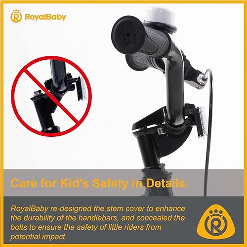 Miniatura 8 de RoyalBaby - Bicicleta unisex de estilo libre, 12, 14, 16, 18, 20 pulgadas, para niños de 3 a 12 años, múltiples opciones de color