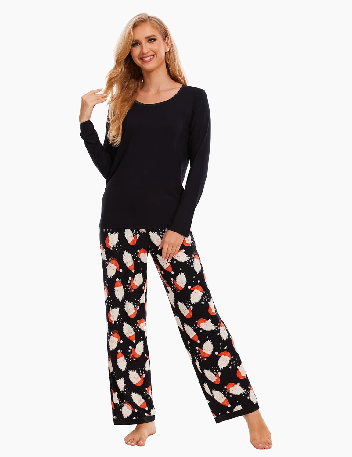 GYS Viscose from Bamboo Women's Pajama Sets Super Soft Long Sleeve Sleepwear Comfy Winter Pjs Sets S-4X - Image 3