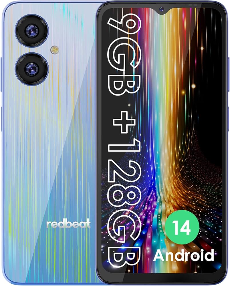 Redbeat Unlocked Android 14 Cell Phones, 8-core 1.6GHz Processor