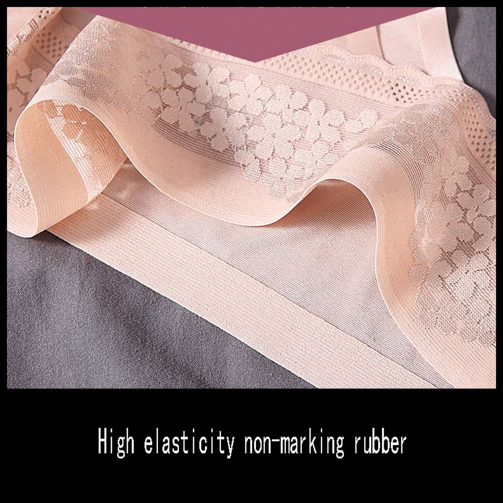 String En Dentelle For Femmes, 3 Culottes De Boîte-cadeau Sexy String Sans Couture En Soie De Glace Ultra-mince (Color : D, Size : XL)