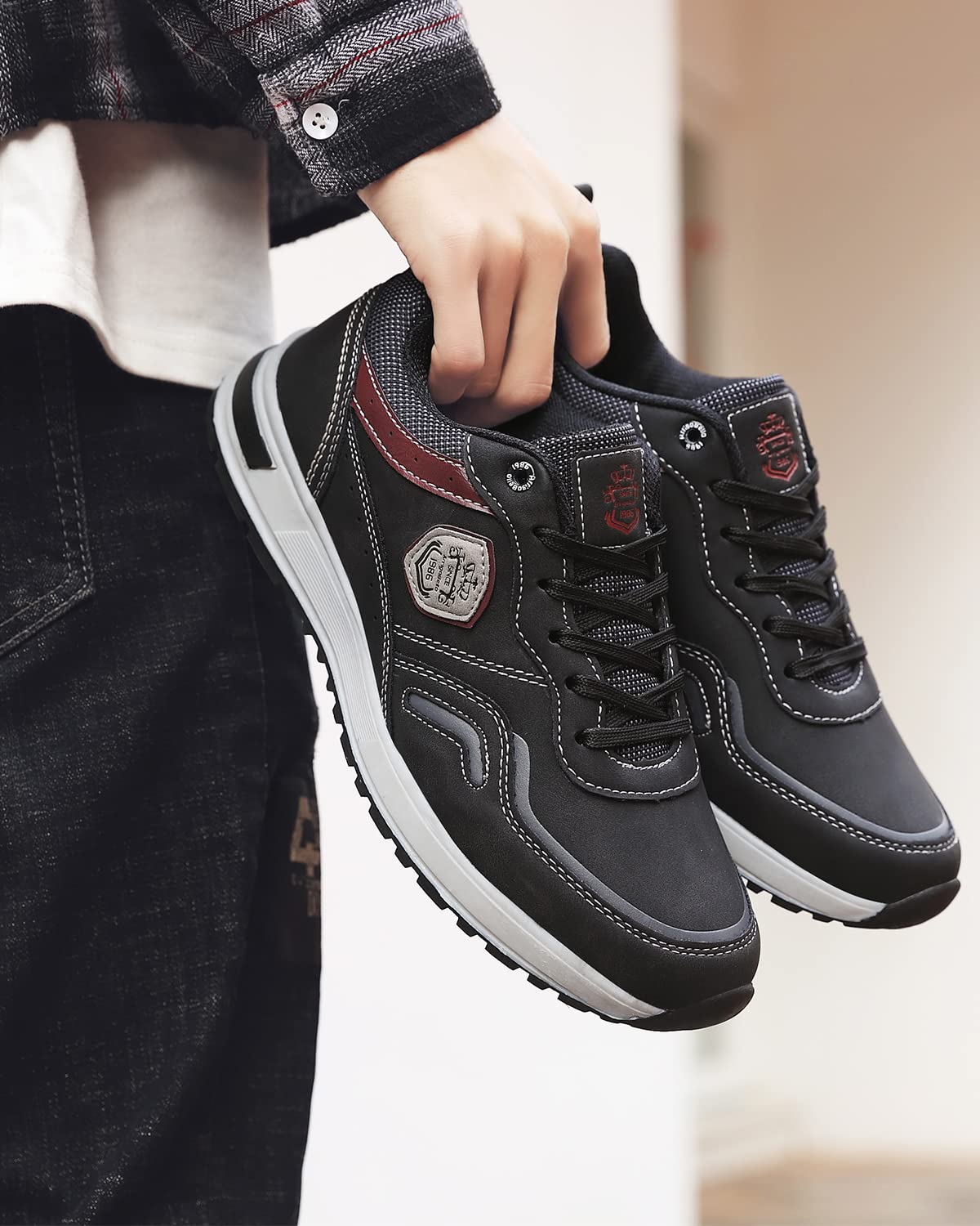 ARRIGO BELLO Zapatillas Hombre Zapatos Vestir Casual Deportivas Transpirables Gimnasio Correr Running Al Aire Libre Sneakers Talla 41-46