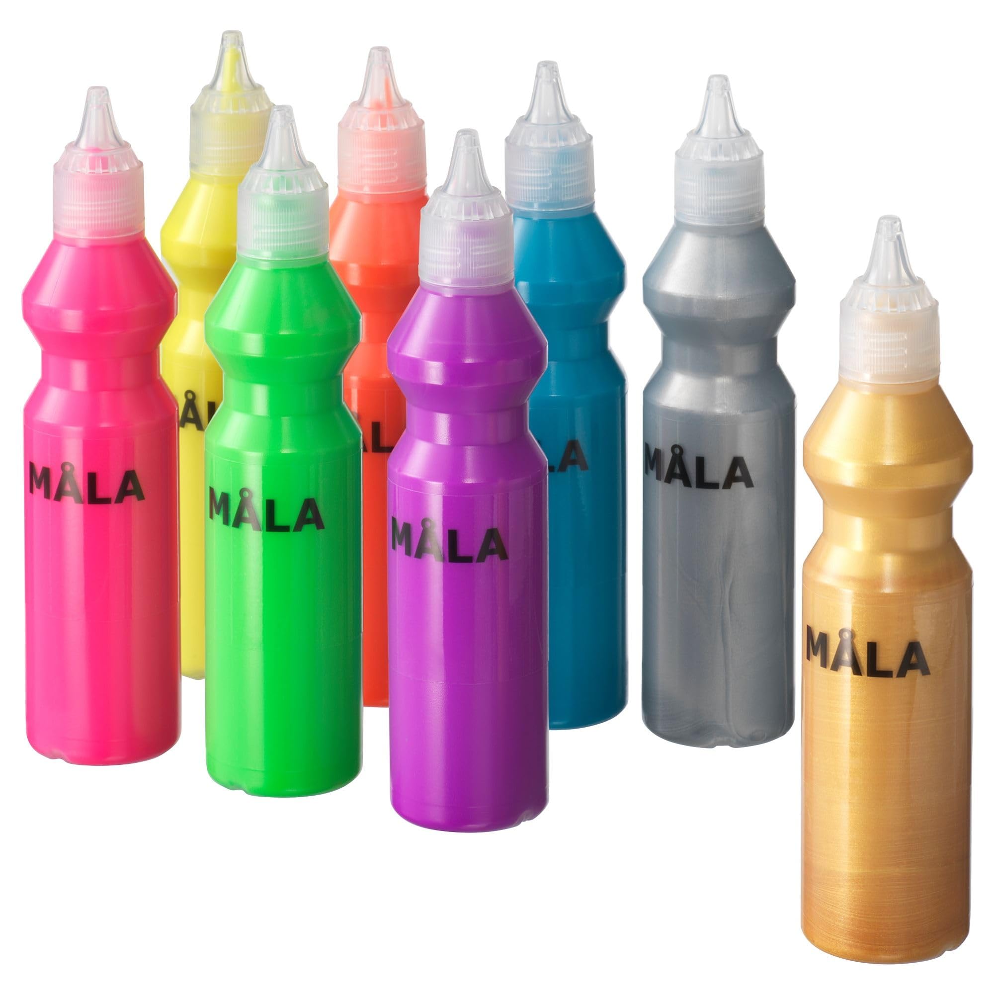 IKEA Mala Fluorescent Glitter Paint Mixed Colors Assorted Colors