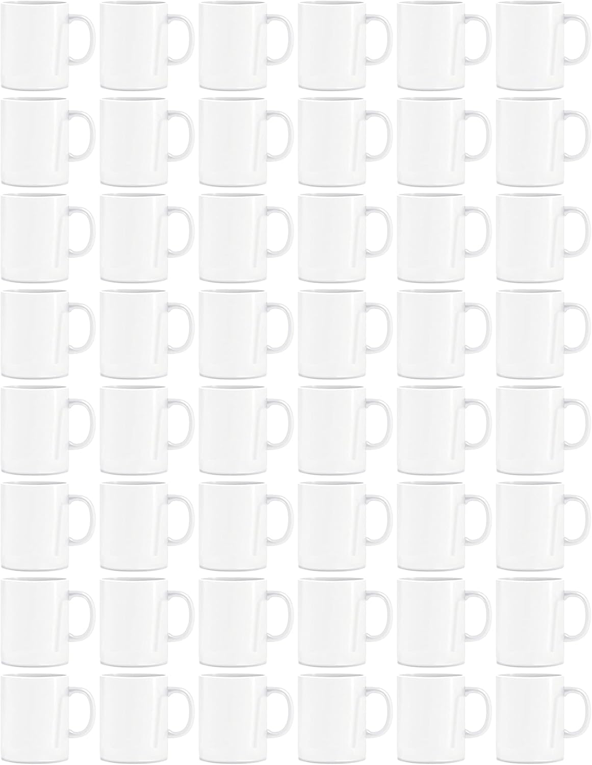 BLUE RIBBON White Sublimation Plain Blank Coffee Mug Made of Ceramic, 11 oz, Set of 2, Comes with Gift Box and Foam Supports (Total 24 Mugs)