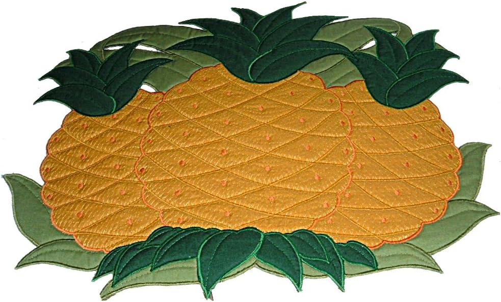HAWAIIAN QUILTED PINEAPPLE PLACEMAT