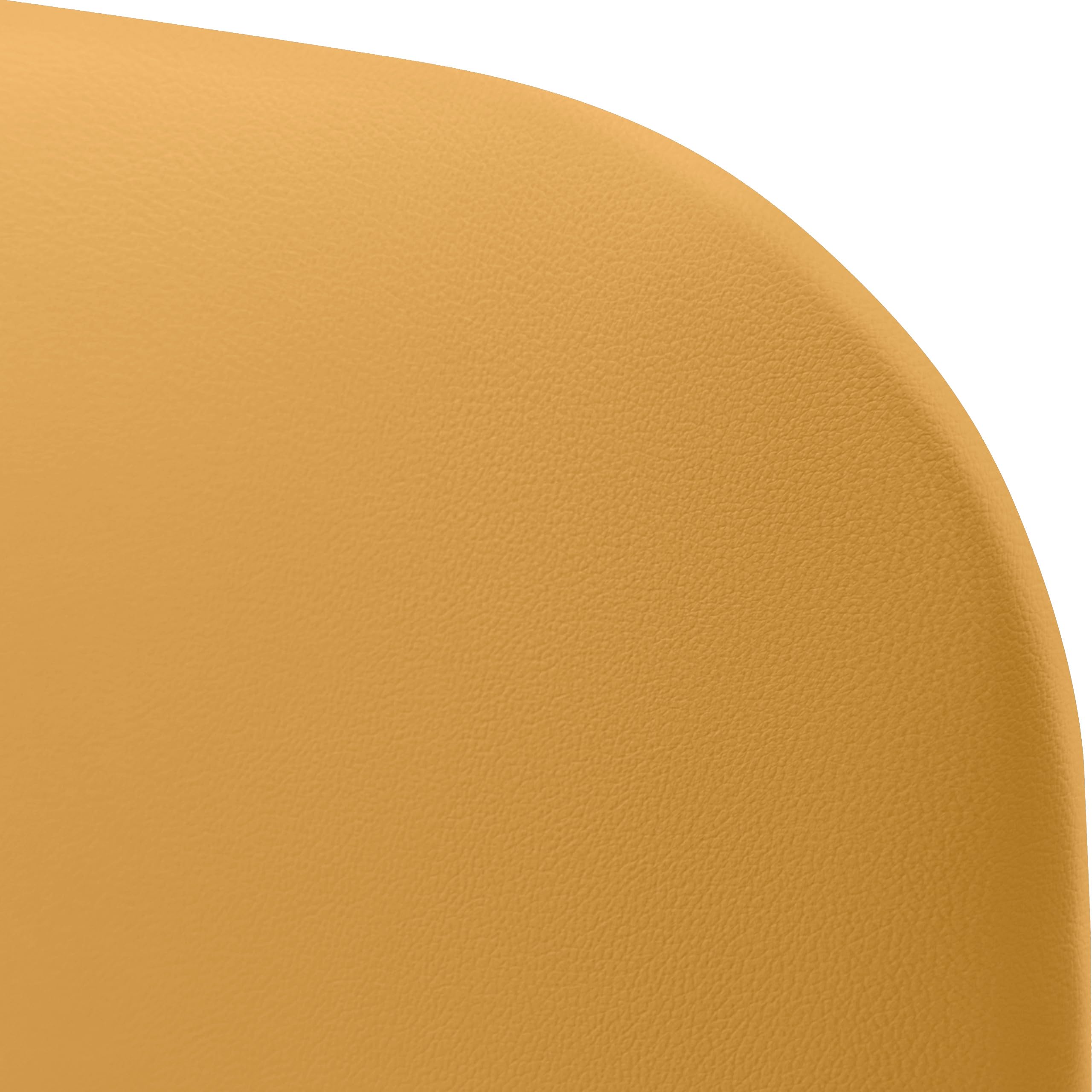 DHOME Cabecero Tapizado Curvo Liso Polipiel 50cm Altura para Pared Acústicos Cabeceros Absorbentes Cabezal Cama Dormitorio (Mostaza, 100cm)