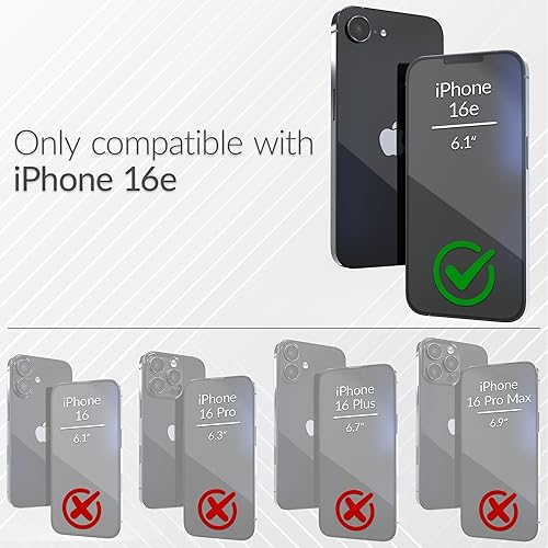 Miniatura 2 de Crave Dual Guard - Funda compatible con iPhone 16e, protección a prueba de golpes, funda de doble capa para iPhone 16e (6.1 pulgadas), azul marino