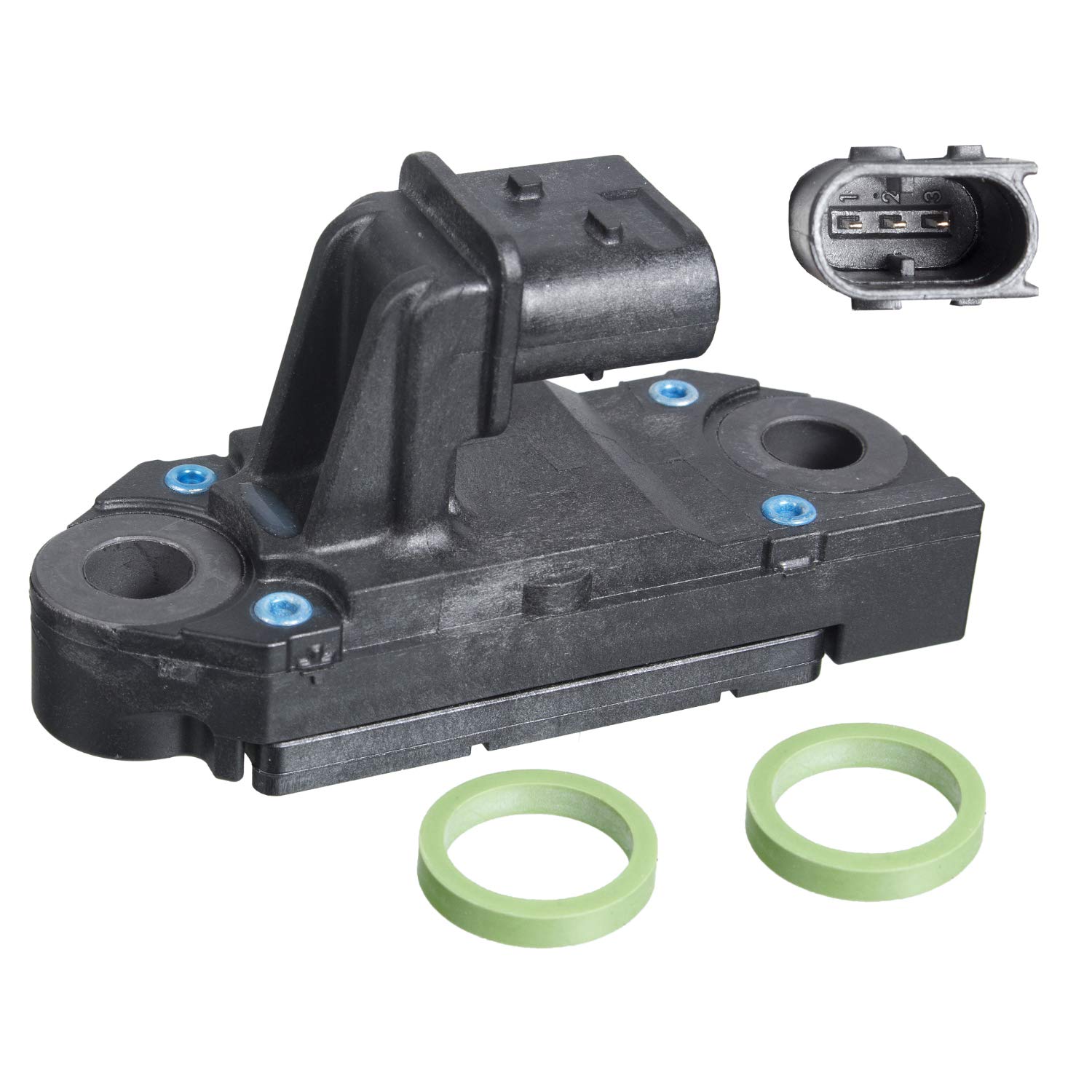 FEBI BILSTEIN Exhaust Pressure Sensor With Seal Rings 3 Connectors Fits DAF