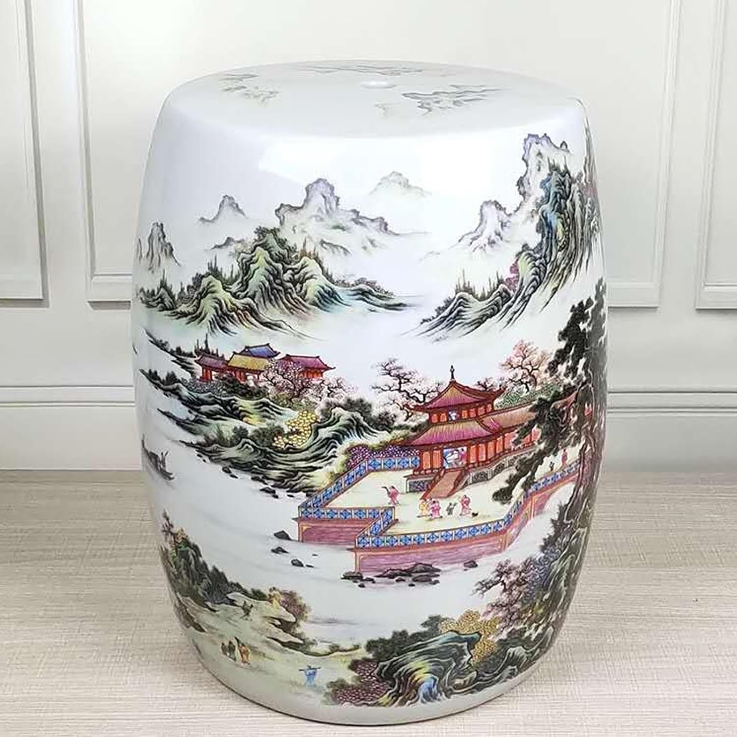Decorative Ceramic Garden Stool,Ceramic garden stool(B)