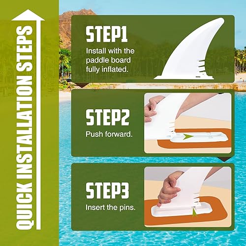 Vista 15 de FunWater Inflatable Stand Up Paddle Board with Premium SUP Paddleboard Accessories, Wide Stable Anti-Slip EVA Deck, 11'/10'6" Paddle Boards for