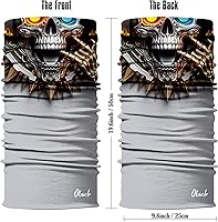 Vista 231 de Obacle - Tapabocas con cuello polar y de estilo de pañuelo contra el polvo y el sol para hombre y mujer