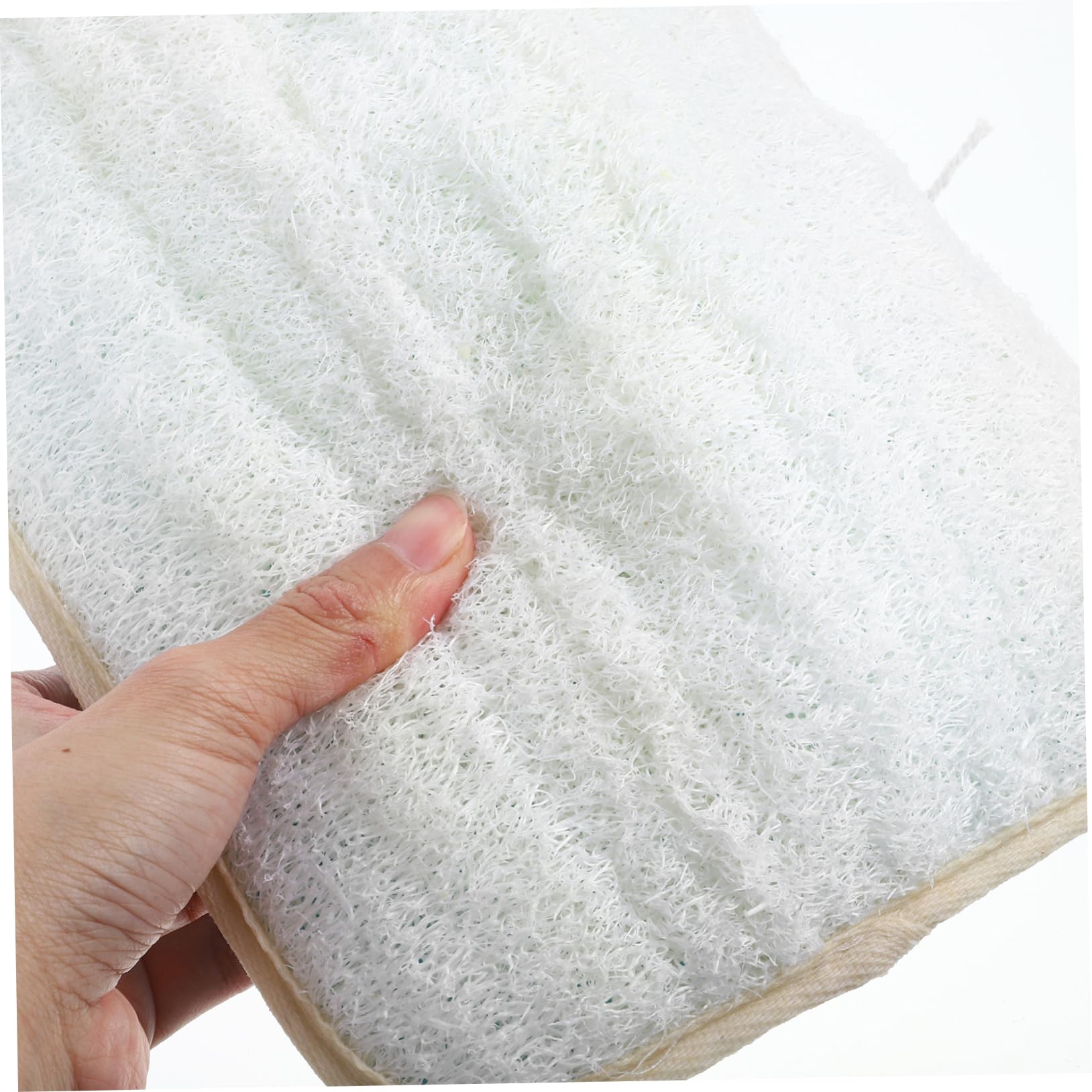 LAPYAPPE 1 Set Wall Mounted Bathing Backplane with Loofah Cover Lightweight Shower Mat for Body Scrubbing Assorted Color Options for Cleansing Pores and Dirt Removal