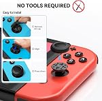 NEWDERY Replacement Thumb Grips for Nintendo Switch/OLED/Lite | 10PCS, Anti-Slip, Diamond Texture, TPU Grip Caps, Joystick Covers, for Nintendo Switch/OLED/Lite Joy-Con