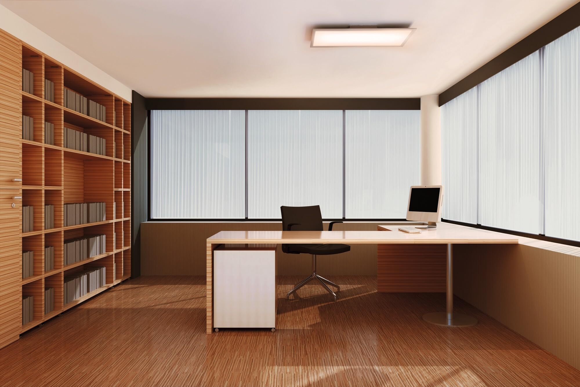 OSRAM SMART+ Matter PLANON PLUS PANEL LED ZMIENNA BIEL, 600x300mm, 22W, 1600lm, 3000-6500K, Matter WLAN | SMART+ MATTER Planon Plus Tunable White, oświetlenie ścienne do wnętrz, białe, 25000 h, opakowanie 1 szt
