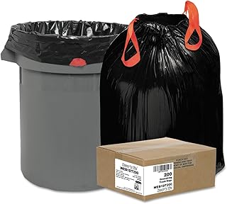 WBI1DT200 Drawstring Trash Liners,1.2 Mil,30Gal.,30-1/2