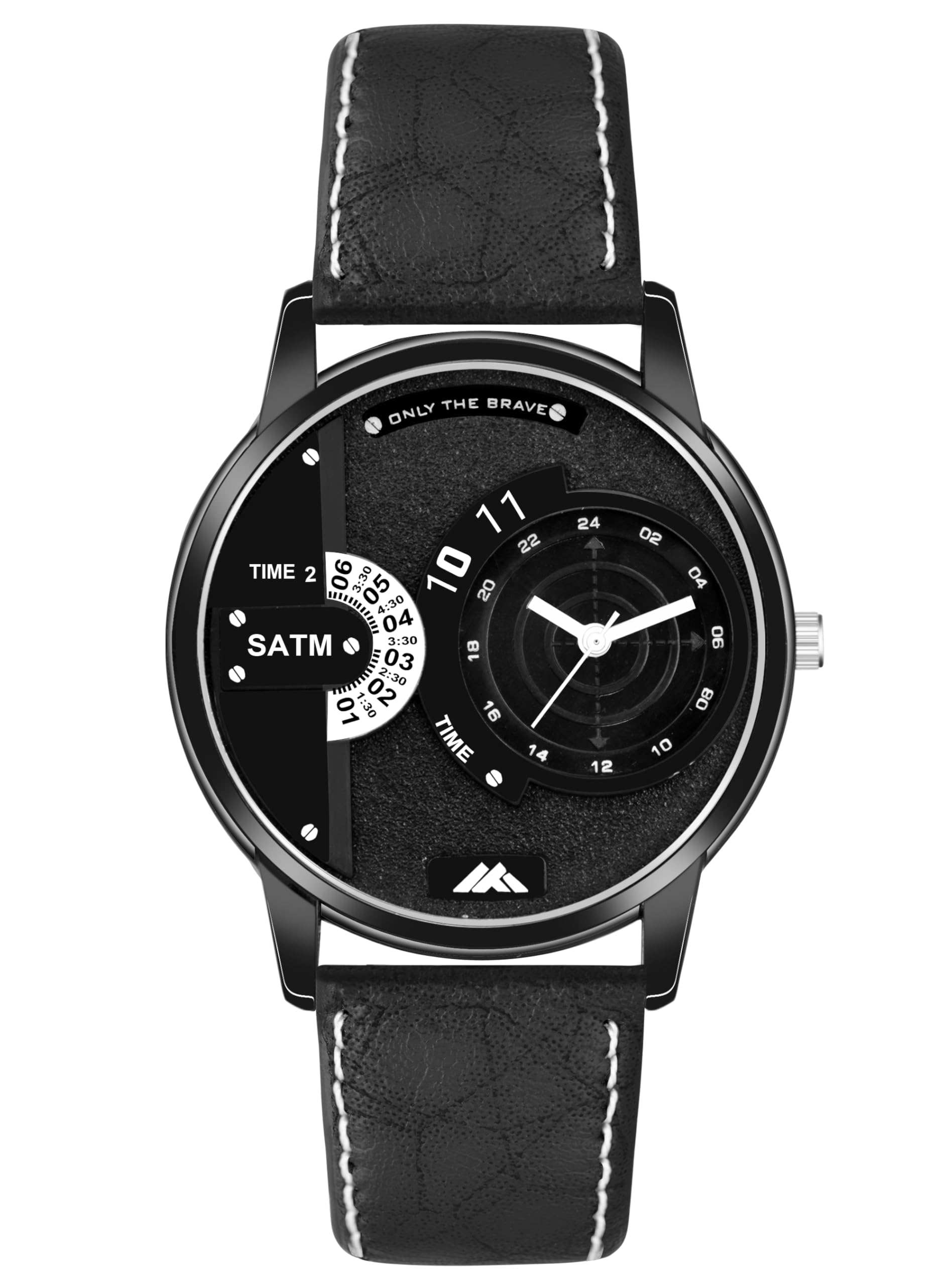 Shocknshop Leather Analog Stylish Multicolored Dial Watch For Mens Boys (Black Colored Dial And Strap) -Mt35 (B0D93V3CHY) Amazon Price History, Amazon Price Tracker