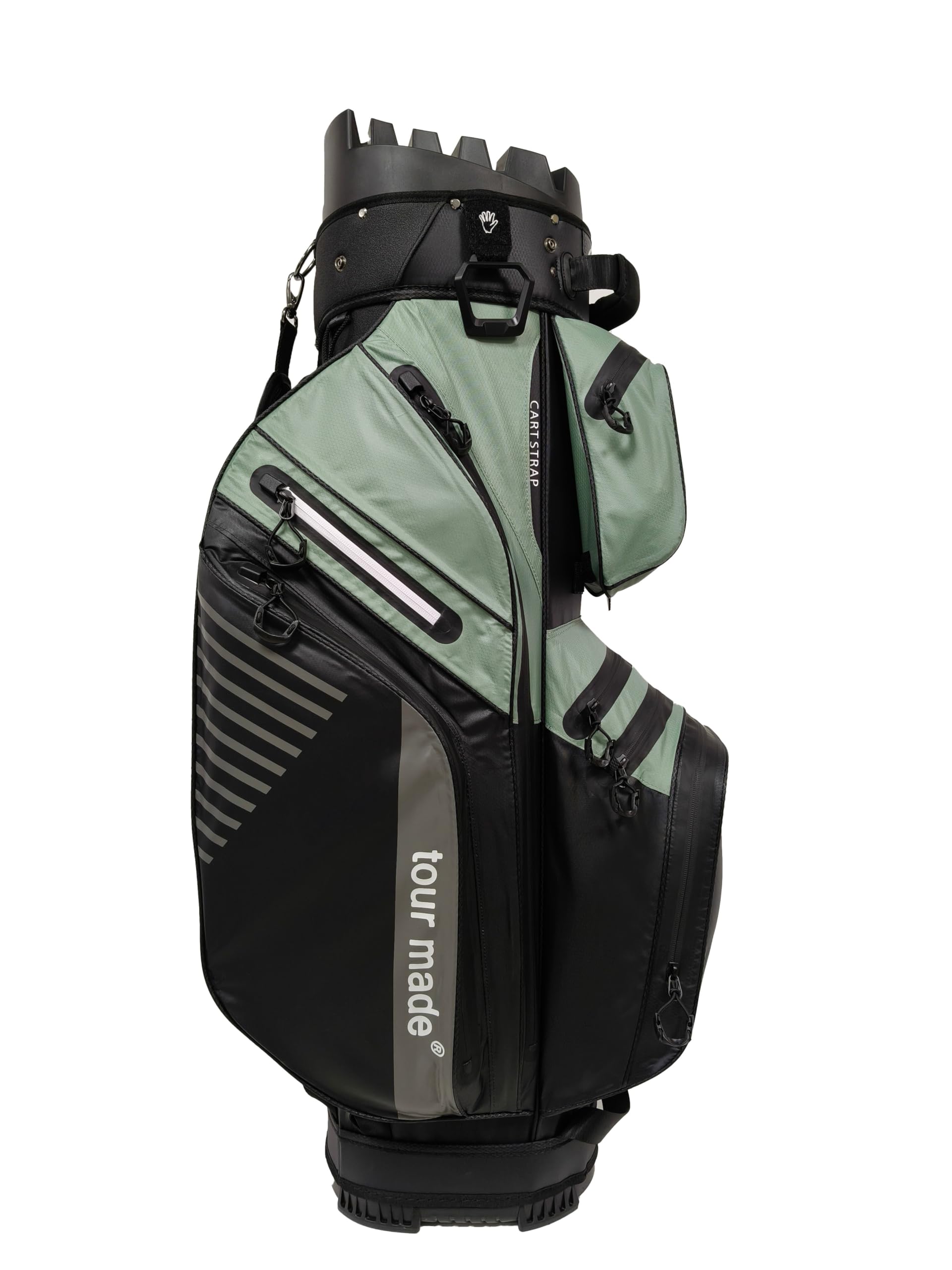 Tour Made Sac de Golf Imperméable I Nombreuses Poches I Pas de cliquetis de Raquettes I 14 Compartiments Raquettes continus I Hommes & Femmes I Grand Sac Isotherme (WB)