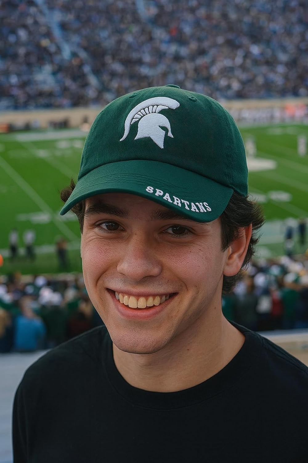 Michigan State Classic Edition Hat Relaxed Fit Adjustable Spartans Team Logo Cap (Green)