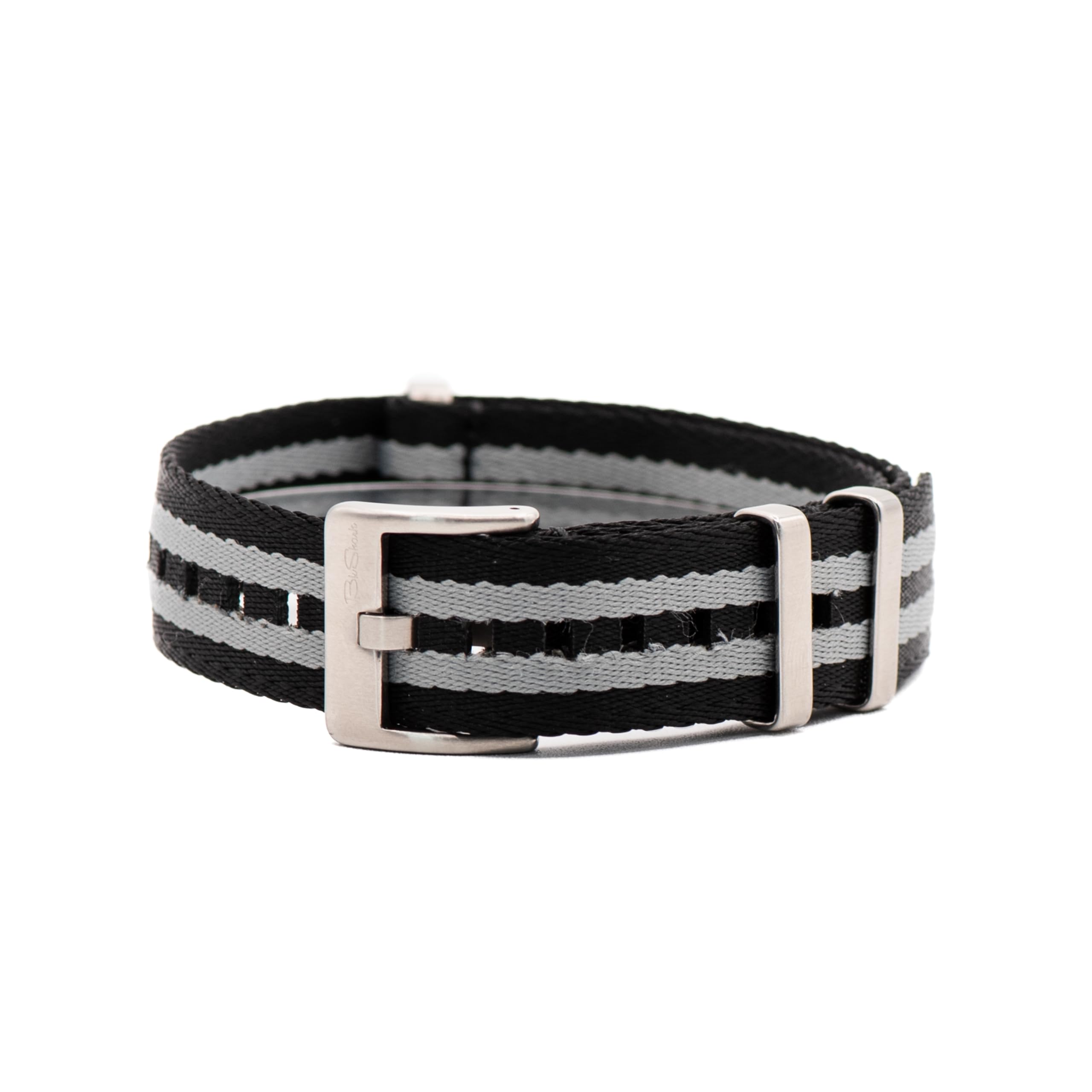 AlphaPremier Ultra Premium Nylon Watch Strap - Stainless Steel Buckle Multiple Sizes Replacement Band Straps for Men and Women, Waterproof One-Piece Multiple Sizes and Colors