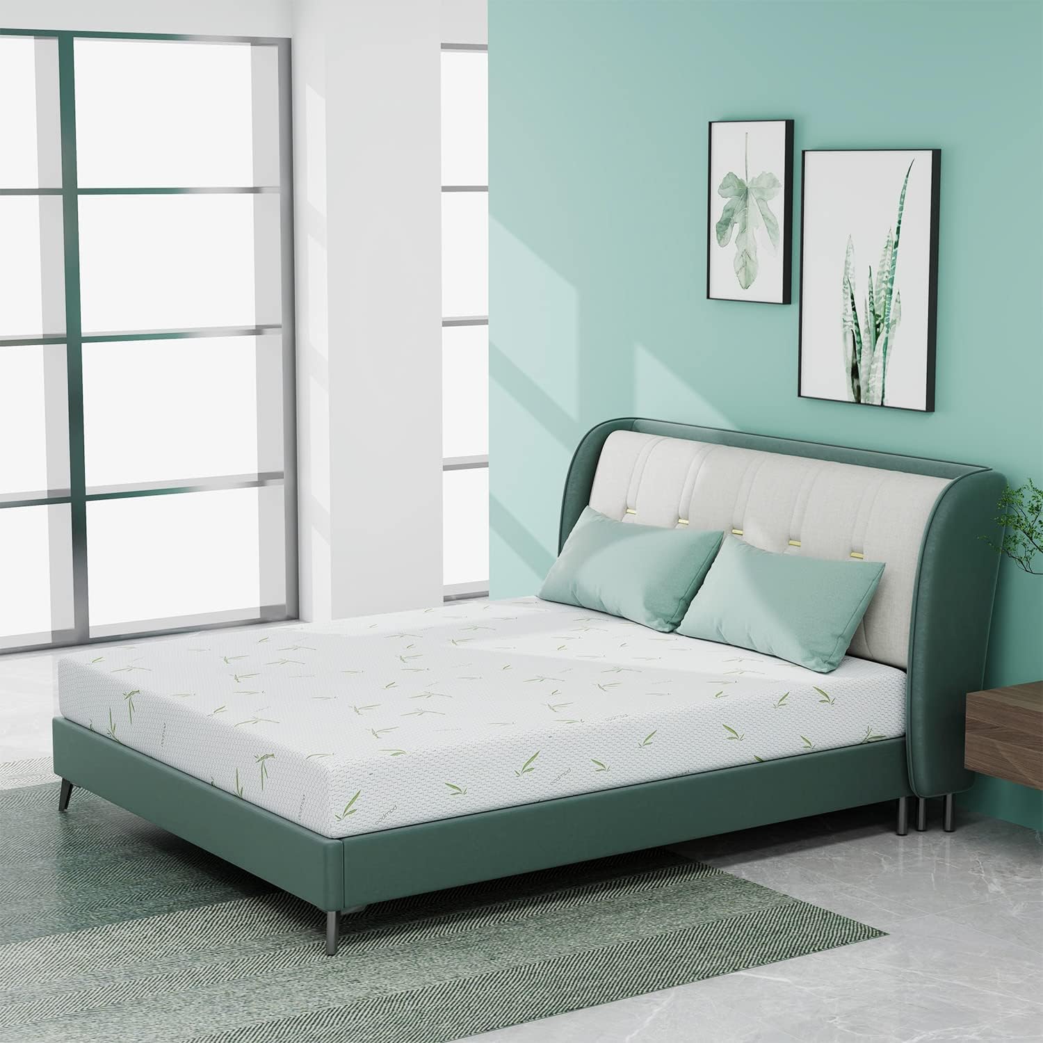 Queen Mattresses, 8 inch Mattress Queen Size Memory Foam Bed in A Box Cooling Gel Medium Firm