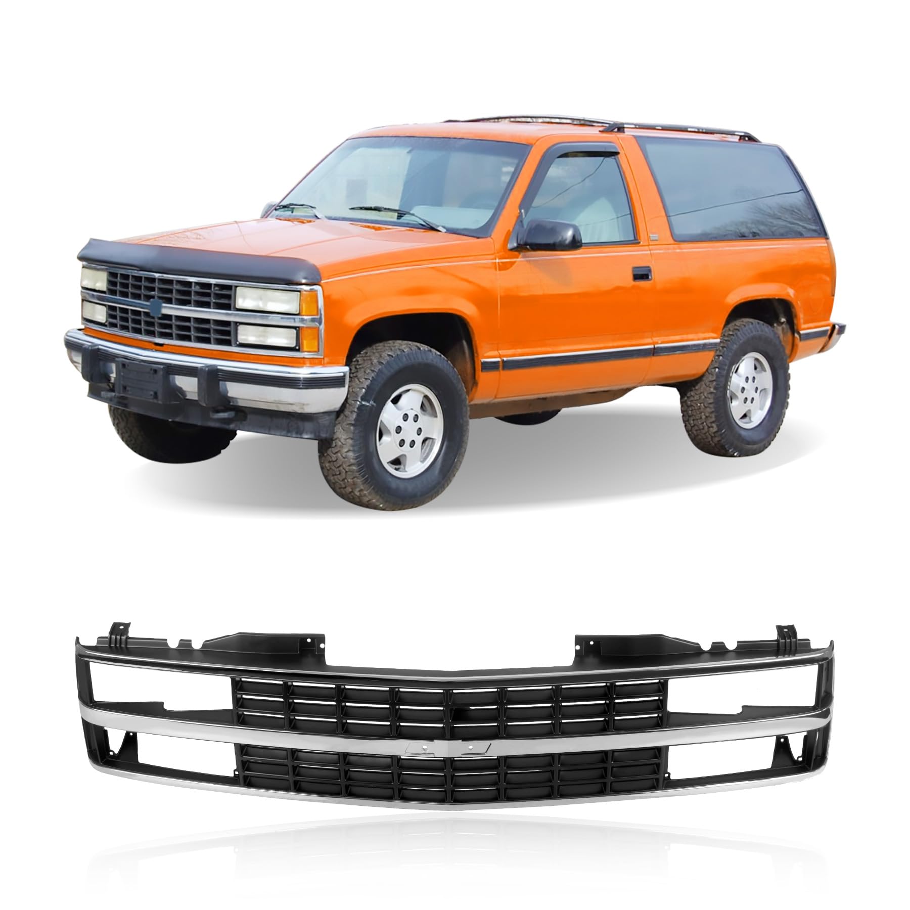Amazon.com: Titanium Plus Autoparts Front Grille Grill Chrome