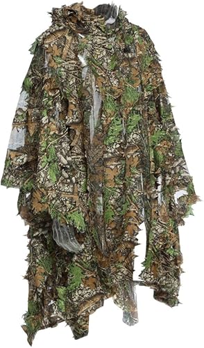 3D Jungle Sniper Set Caza Camuflaje Camping Birdwatching Poncho Ghillie Traje