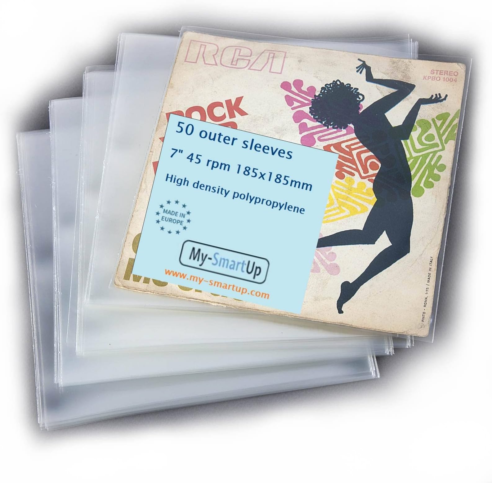 Lot 50 Pochettes Vinyles 30,8 X 30,8 Cm – Transparentes Antistatiques Intérieures – Protection Disques 33T & 45T