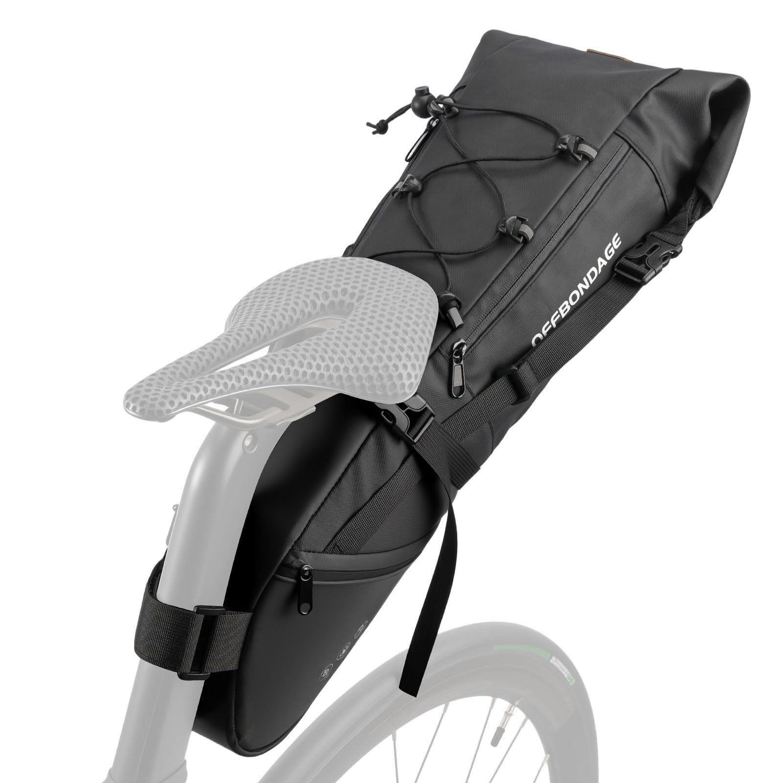Amazon.co.jp: OFFBONDAGE 自転車 サドルバッグ 防水 12L/15L 大容量