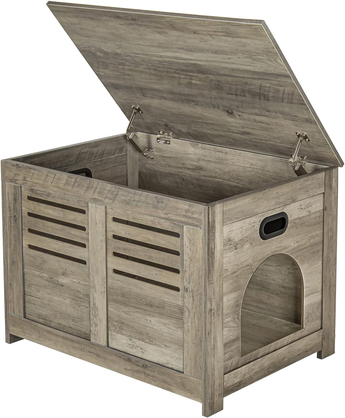 DINZI LVJ Litter Box Enclosure, FlipTop Enclosed Litter Box, Hidden