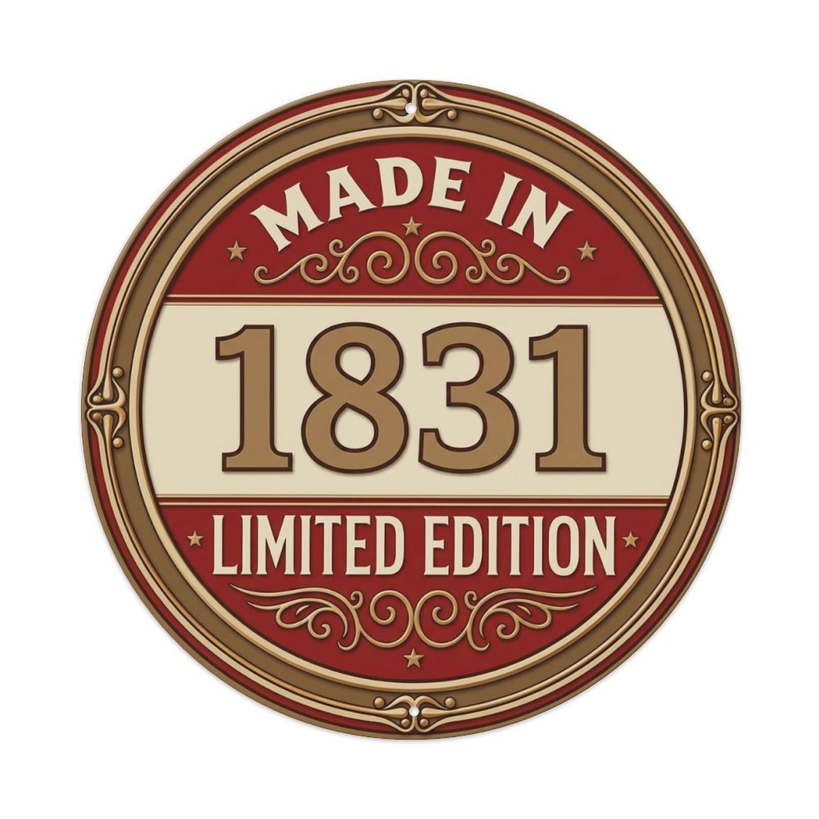Okahys 8X8inch(20X20cm) Made In 1831 Limited Edition Metal Tin Sign
