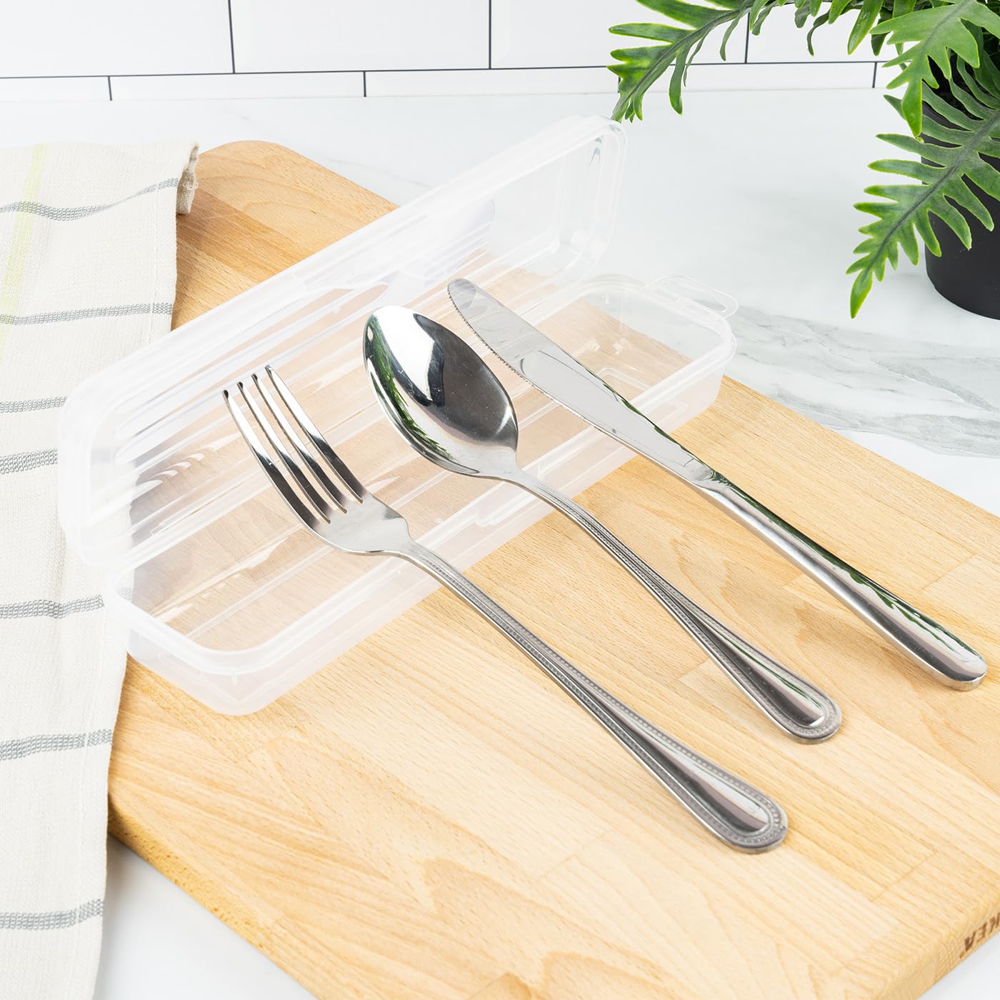 Vassoio portaposate, scomparti, organizer for cassetti in plastica for casa, cucina, ufficio, vassoio antiscivolo for utensili, cucchiaio, forchetta, coltello