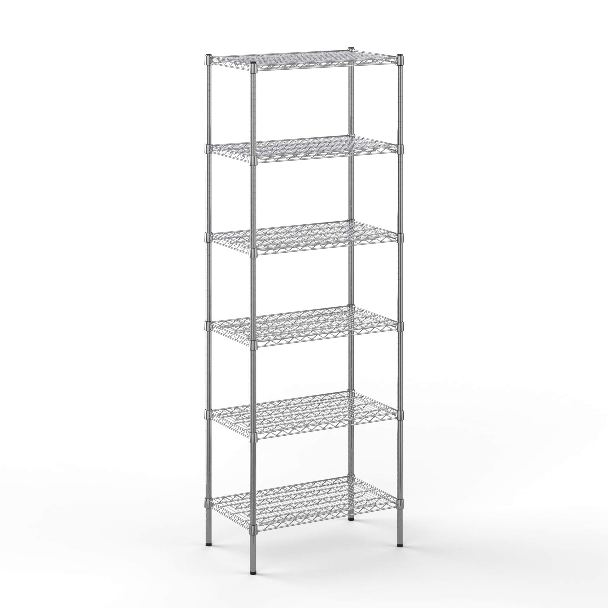 18" Deep x 30" Wide x 86" Height Wire Shelving Kit | 6-Tier | NSF Commercial Storage Rack Unit
