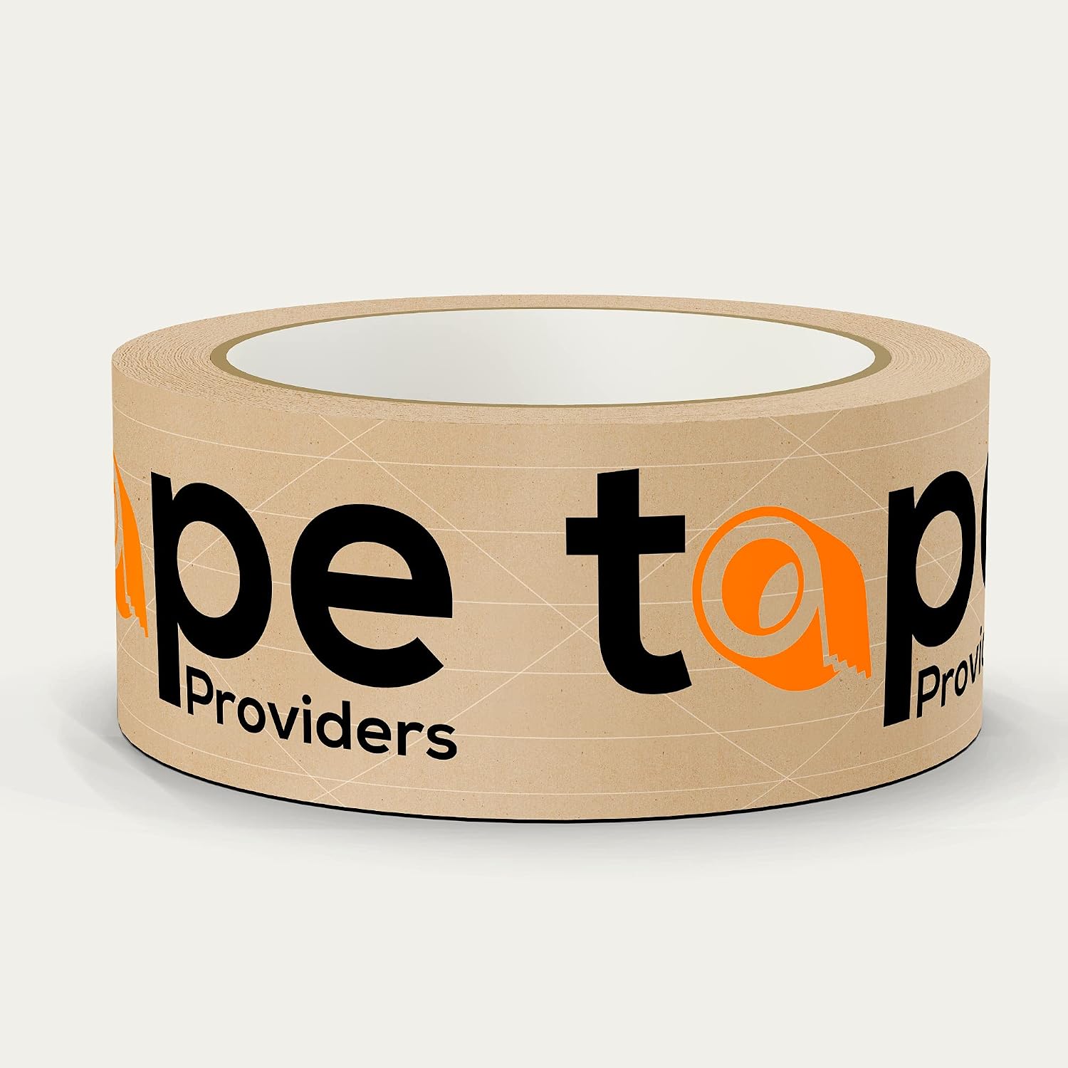WOD CPTWA Custom Printed Water Activated Packaging Tape. White - 3 inch x 450 ft. (Pack of 20) Ideal for Shipping, Mailing, Moving, Office and Storage Heavy Duty. Personalized with Brand Logo.