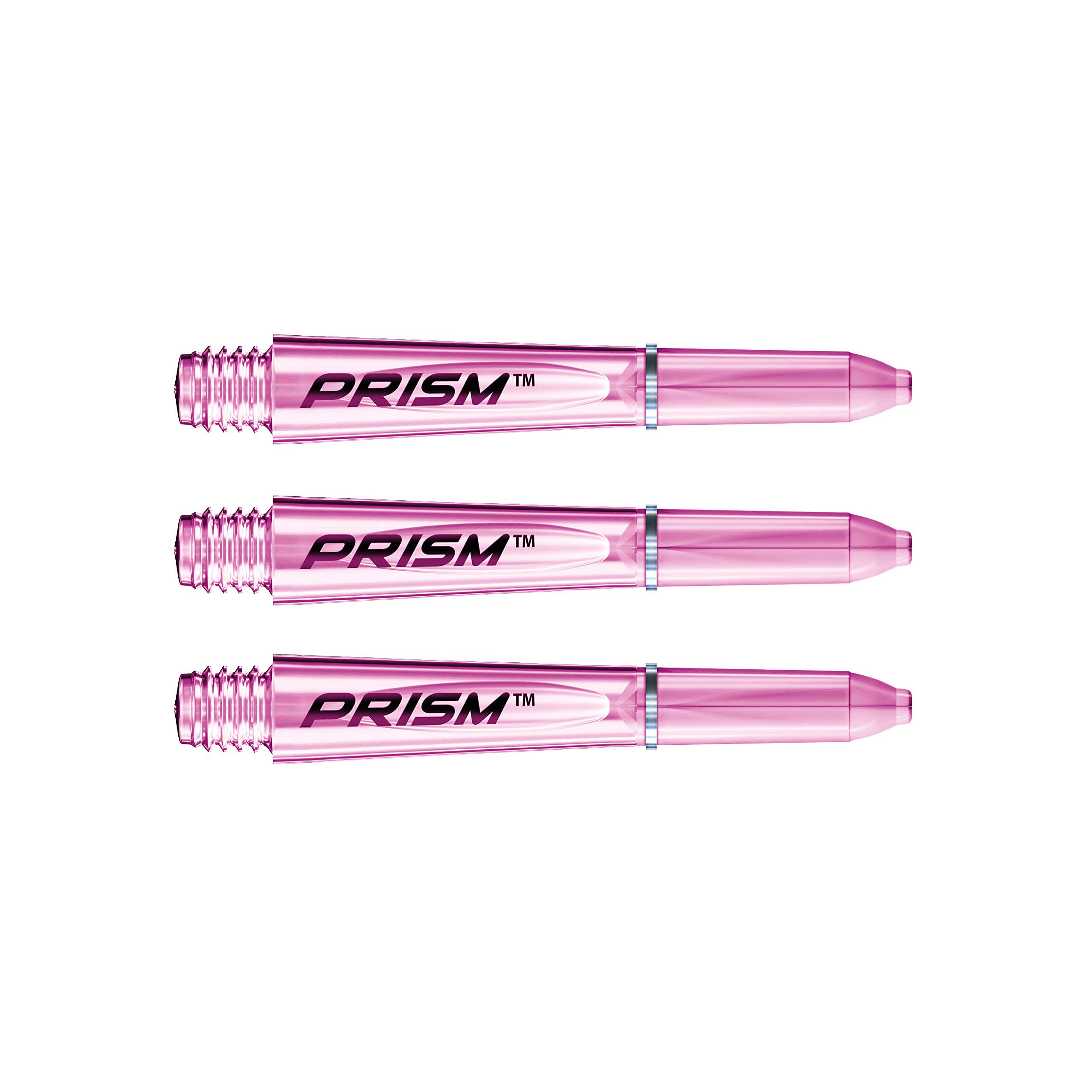WINMAU Prism 1.0 Pink Ex Polycarbonate Short Dart Stems - 1 set per pack (3 shafts in total)