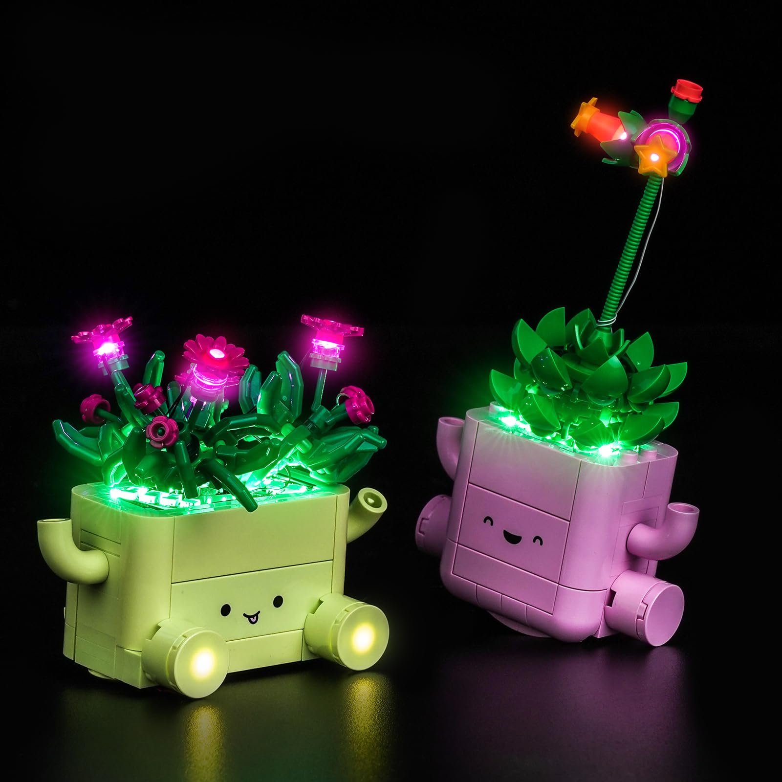 Version mise à jour du kit d'éclairage LED compatible avec Lego Rocking Plants 11506 (aucun modèle), ensemble d'éclairage décoratif Compatible avec Lego 11506 Rocking Plants en briques modèle