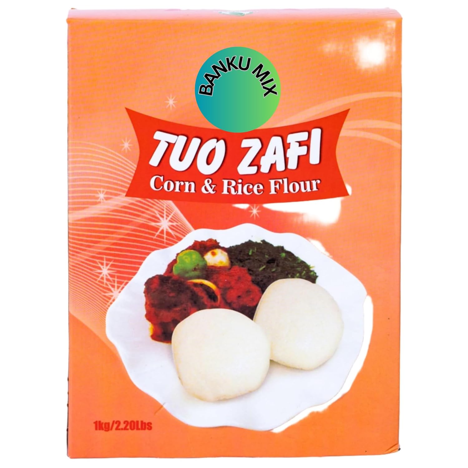 Harina Premium Banku Mix Mezcla de Maíz y Arroz Instantánea 1kg