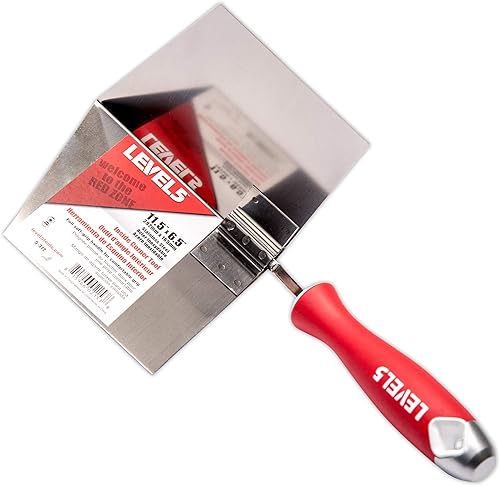 Miniatura 1 de Cuchillo de esquina interior, 6.5 x 11.5 pulgadas - LEVEL5  Calidad profesional  Extremo de martillo de metal  Placa de yeso Gyprock  5-312