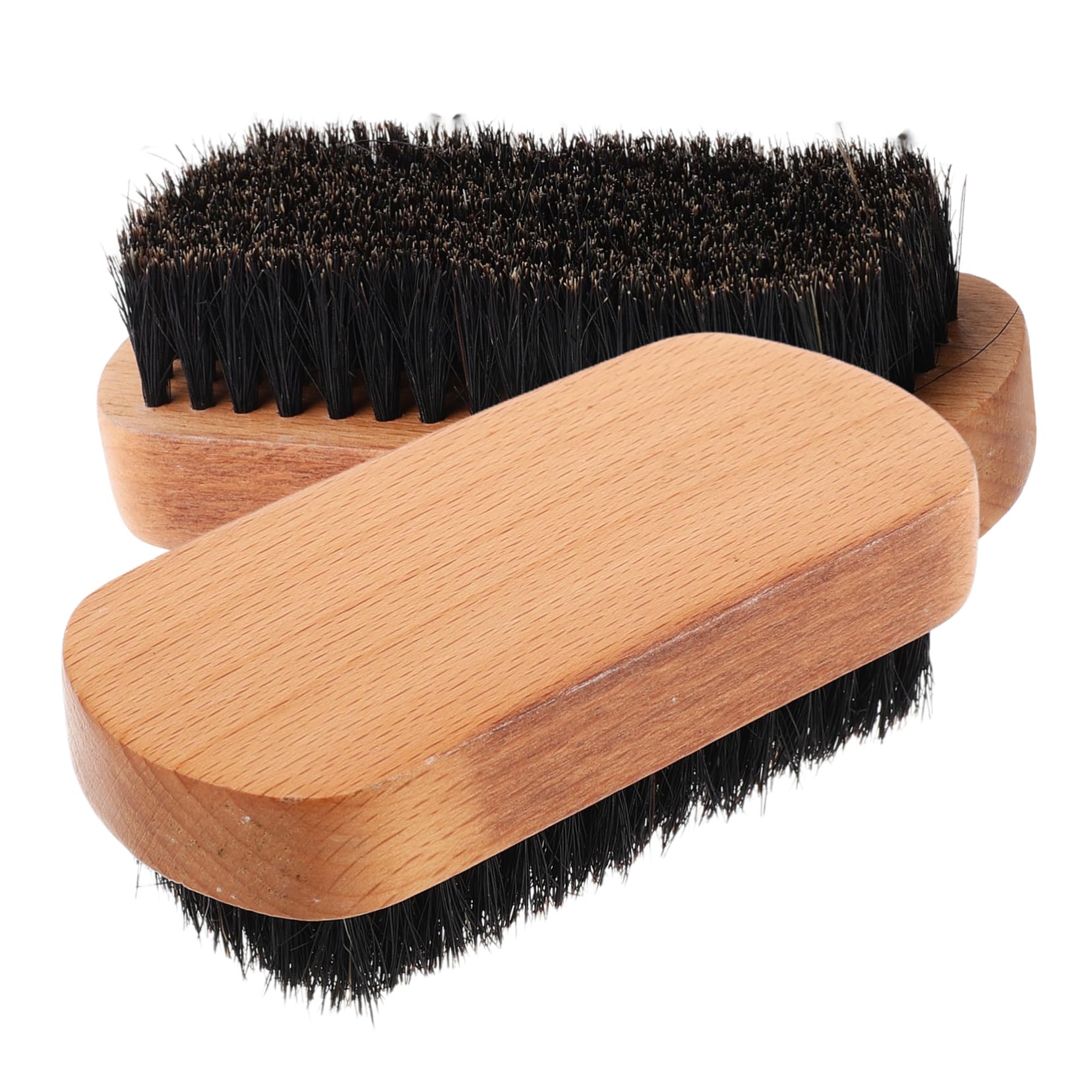 VALICLUD 2pcs Beechwood Beard Grooming Brush with Boar Bristles for Hair Smoothing and Styling Multi Functional Tool for Home and Salon Use for Beard and Care