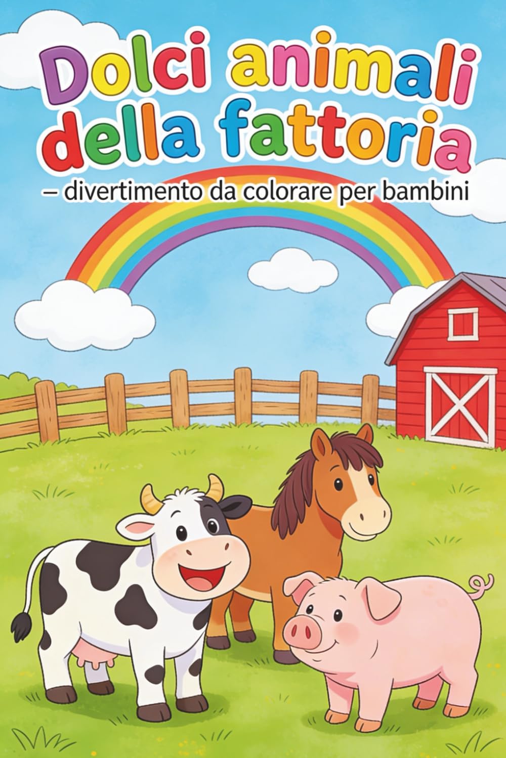 Dolci animali della fattoria – divertimento da colorare per bambini