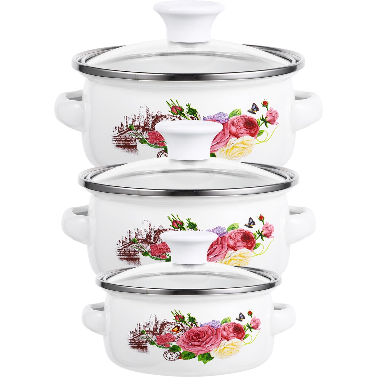 Casseroles Healeved en Émail Évitant de Brûler la Soupe et le Lait