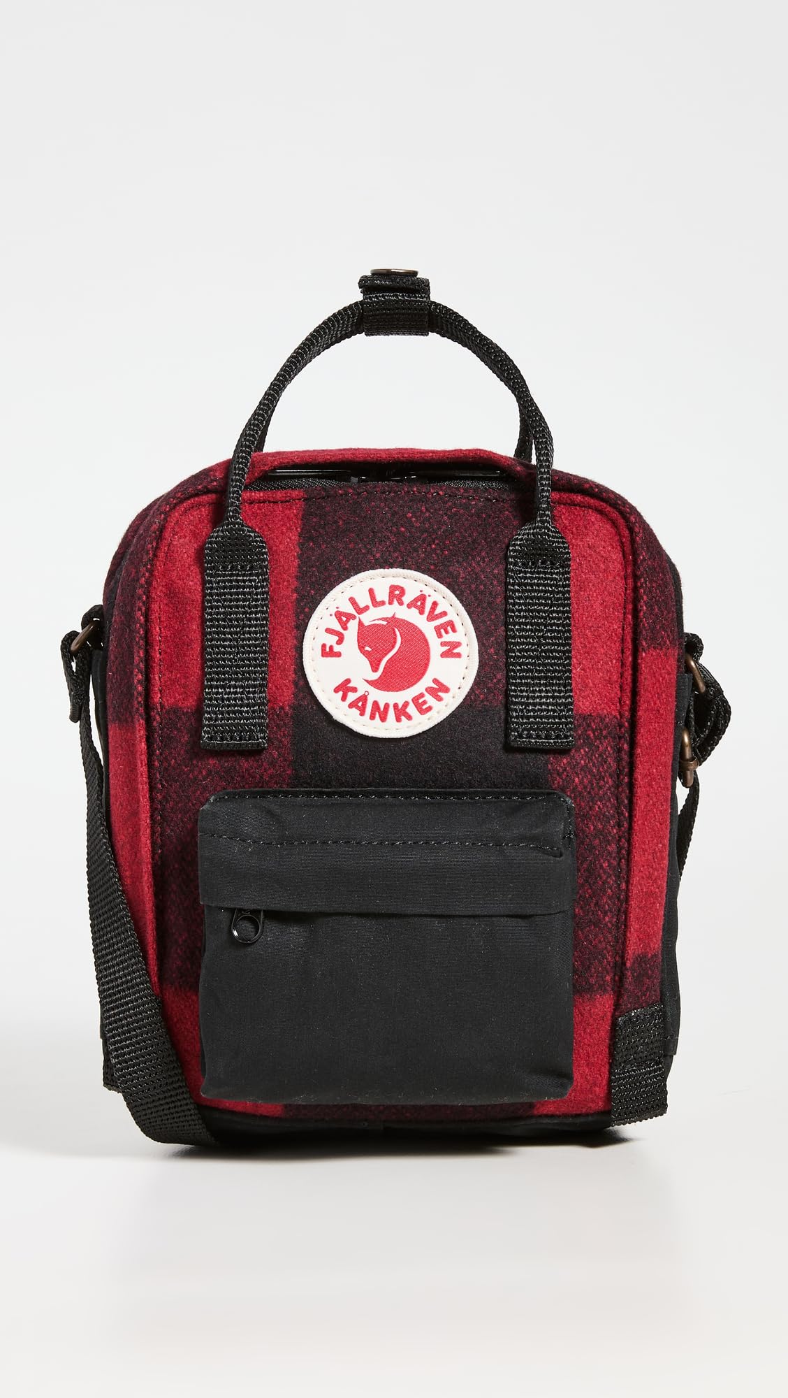 Fjällräven cross body bag shoulder bag Kånken Re-Wool Sling Red/Black, Red / Black - Image 2