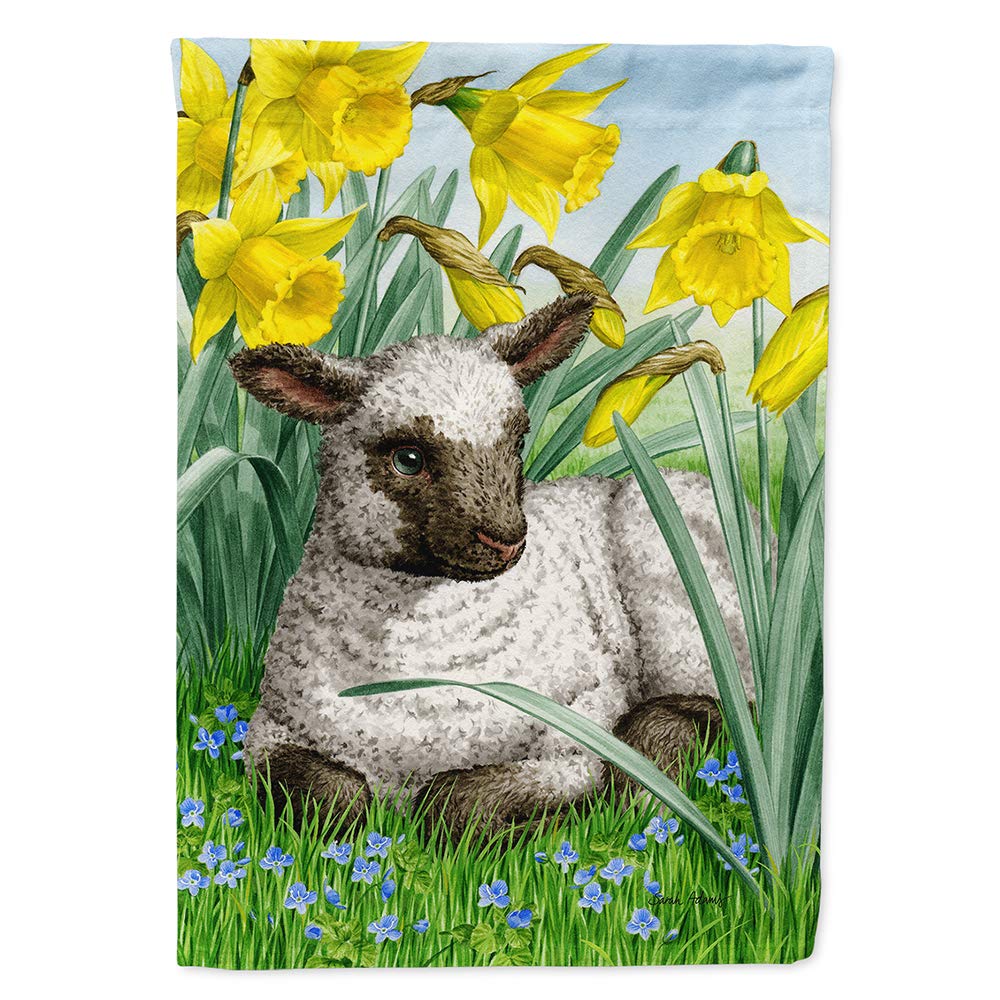 Agneau sur toile drapeau de maison suspendu grand format multicolore