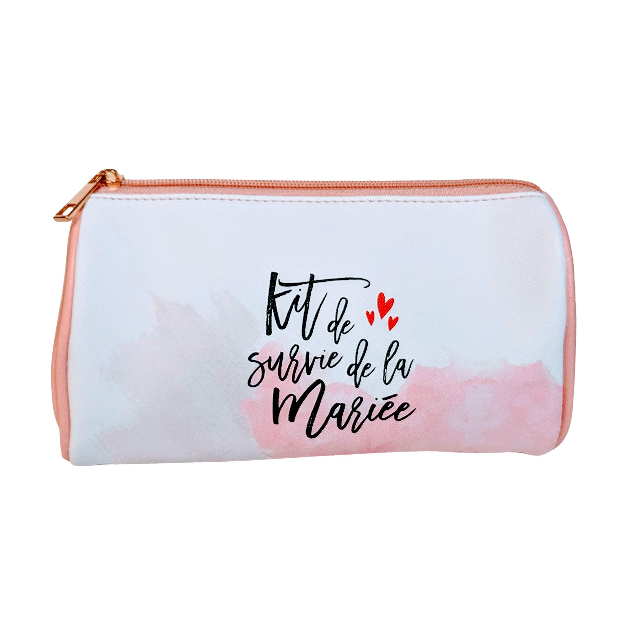 Image secondaire de Pochette mariée - Kit de Survie de la mariée | Future mariée - Cadeau EVJF - Cadeau Mariage - Accessoire Mariage | Team de la ma