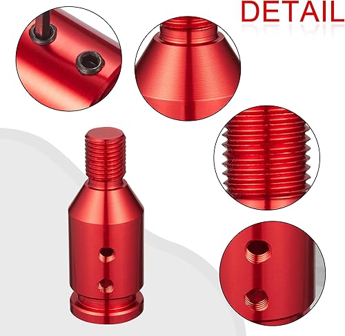 Miniatura 10 de TOMALL Adaptador universal de aluminio para palanca de cambios M12X1.25 para cambiadores no roscados, accesorios de adaptador de coche compatibles