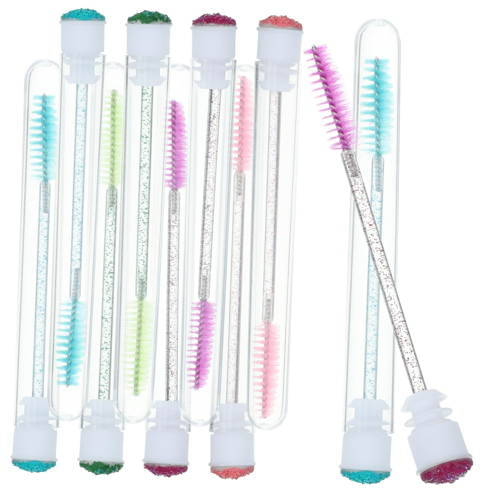 Baluue Extension Lash Mascara Wand with Diamond Decor Abs Tube for Lash Supplies Random Color